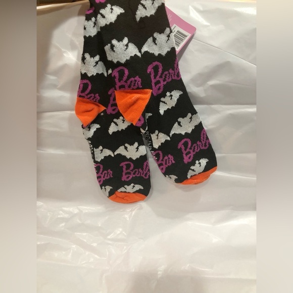 Barbie bat printed black halloween socks size 9-11‎ new - Picture 2 of 6